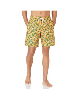 men shining vintage pockets lightweight casual printed surf board beach shorts